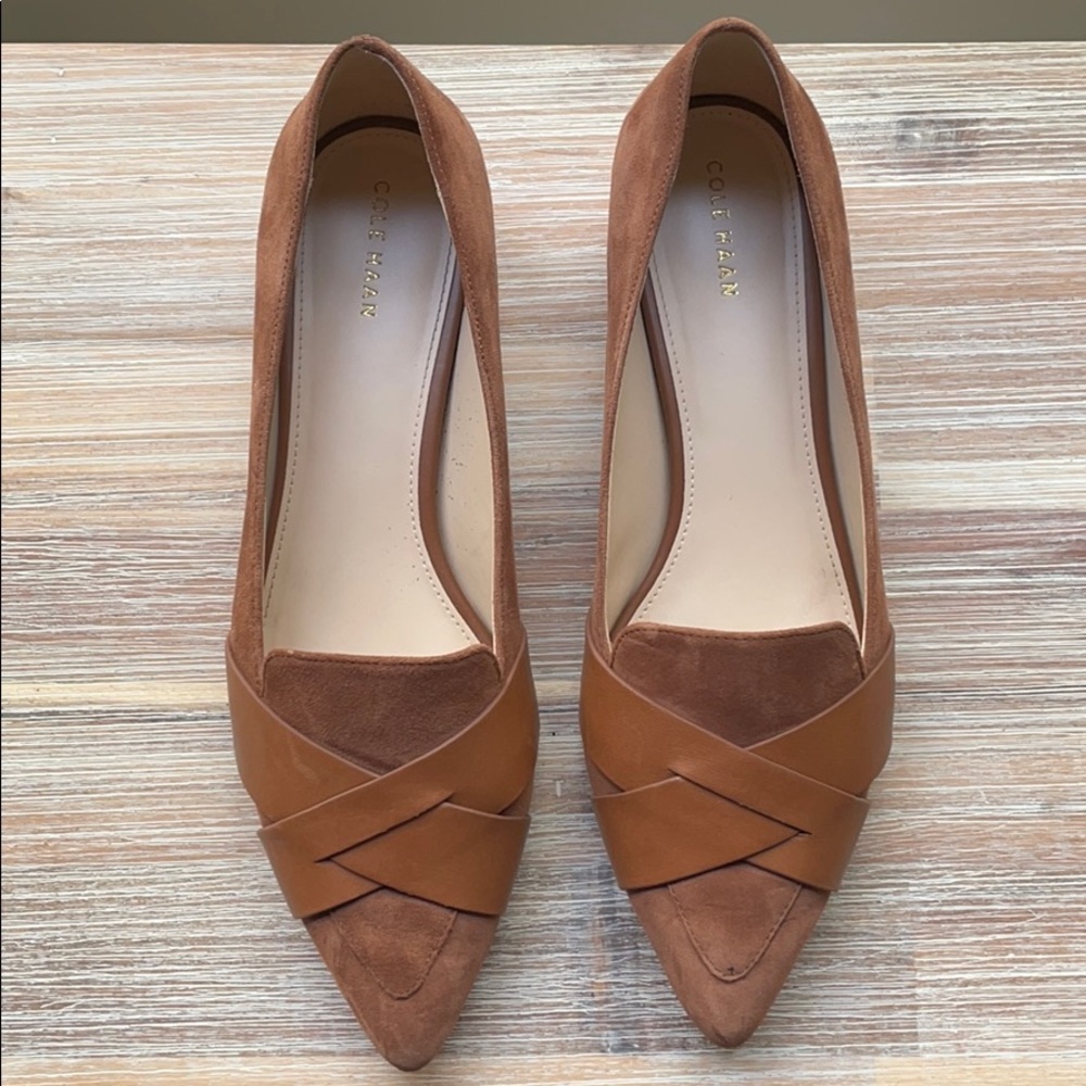 Cognac Cole Haan flats!